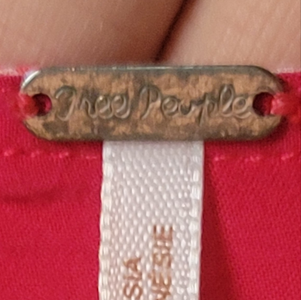 Free People Sunset Dreams boho print bell sleeve salmon color top women's‎ XS - Picture 16 of 16